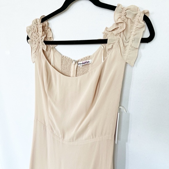NWT Reformation Gimlet Dress Champagne 4 - Picture 8 of 13
